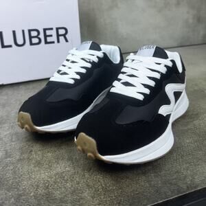 NILUBER NIL001 Black Platform Retro Sneakers Women’s 8 EU 38 NIB